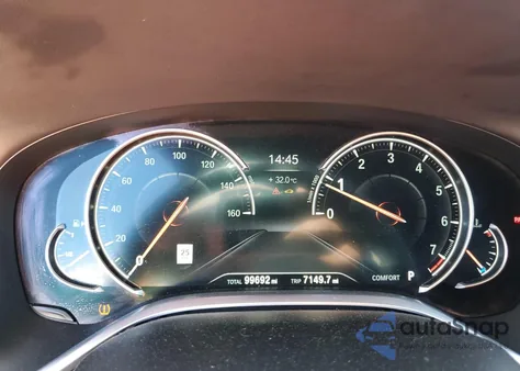 2016 BMW 750 Xi из США, поврежденный, VIN WBA7F2C54GG417202